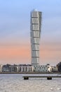 Turning Torso Building in West Harbour area of Malmo Royalty Free Stock Photo